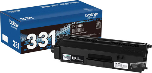 Brother TN331BK Black Genuine OEM Toner Cartridge - 2,500 pages