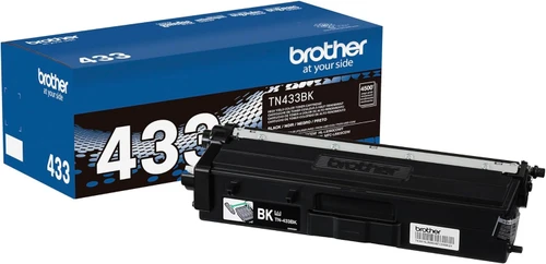 Brother TN433BK Black Genuine OEM Toner Cartridge - 4,500 pages
