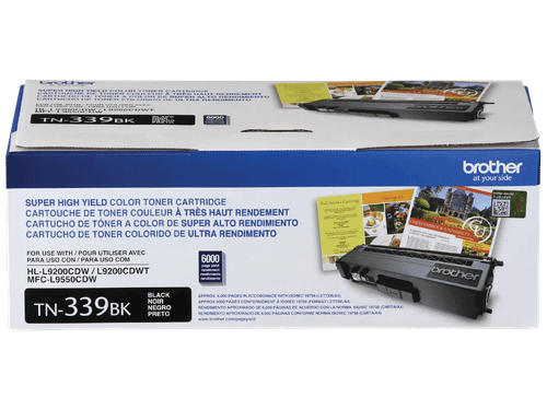 Brother TN339BK Super HIgh-yield Black Genuine OEM Toner Cartridge - 6,000 pages