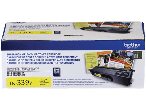 Brother TN339Y Super HIgh-yield Yellow Genuine OEM Toner Cartridge - 6,000 pages