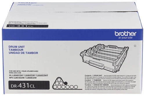 Brother DR431CL Black Genuine OEM Drum Unit -  30,000 pages