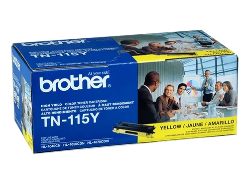 Brother TN115Y Yellow Genuine OEM Toner Cartridge - 4,000 pages