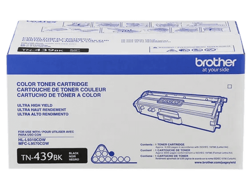 Brother TN439BK Ultra High-yield Black Genuine OEM Toner Cartridge - 9,000 pages