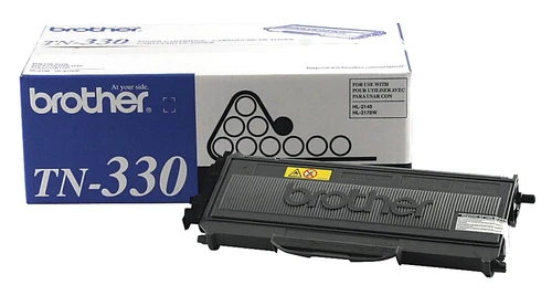 Brother TN330BK Black Genuine OEM Toner Cartridge - 1,500 pages