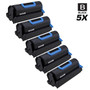 Compatible Okidata 45488801 Laser Toner Cartridges Black 5 Pack