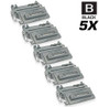 CS Compatible Replacement for HP CC364X Toner Cartridge High Yield Black 5 Pack/ HP 64X