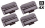 Compatible Dell 2335DN Toner Cartridge High Yield Black 4 Pack