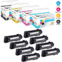 Compatible Dell Laser Toner Cartridges High Yield 2 X BCMY - 8 Color Set (N7DWF/ P3HJK/ 5PG7P/ 3P7C4)