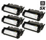 Compatible Dell W5600 Toner Cartridge High Yield Black 5 Pack