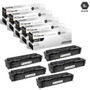 CS Compatible Replacement for HP CF400A (HP-201A) Laser Toner Cartridge Black 5 Pack
