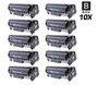 CS Compatible Replacement for HP Q2612A Toner Cartridge Black 10 Pack/ HP 12A Toner