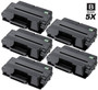 Compatible Samsung ML-3710D High Yield Laser Toner Cartridges Black 5 Pack