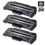 Compatible Samsung MLT-D105L High Yield Laser Toner Cartridge Black 3 Pack