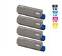 Compatible Okidata C5850DN Laser Toner Cartridges 4 Color Set