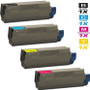 Compatible Okidata C6050N Laser Toner Cartridges 4 Color Set