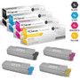 Compatible Okidata C610CDN Laser Toner Cartridges 4 Color Set