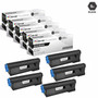 Compatible Okidata MB480 MFP Laser Toner Cartridges Black 5 Pack