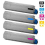 Compatible Okidata C810CDTN Laser Toner Cartridges 4 Color Set