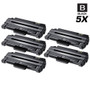 Compatible Xerox Phaser 3160V/B Laser Toner Cartridges Black 5 Pack