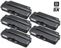 Compatible Samsung MLT-D103L Premium Quality High Yield Laser Toner Cartridge Black 5 Pack
