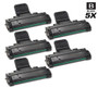 Compatible Samsung SCX-4725 Laser Toner Cartridges Black 5 Pack