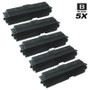 Compatible Kyocera Mita 1T02FV0US0 (TK-112) Premium Quality Laser Toner Cartridges Black 5 Pack