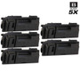 Compatible Kyocera Mita 370QB0KM (TK-18) Premium Quality Laser Toner Cartridges Black 5 Pack