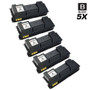 Compatible Kyocera Mita 1T02J00US0 (TK-342) Laser Toner Cartridges Black 5 Pack