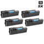 Compatible Kyocera Mita 1T02J20US0 (TK-362) Laser Toner Cartridges Black 5 Pack