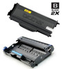 Compatible Brother TN360-DR360 Laser Toner and Drum Cartridge High Yield Black