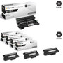 Compatible Brother TN720-DR720 4 Pack Laser Toner and 1 Drum Unit Cartridge Set