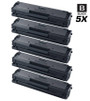 Compatible Samsung Xpress M2020W/XAA Laser Toner Cartridges Black 5 Pack
