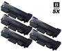 Compatible Samsung Xpress M2825DW High Yield Laser Toner Cartridges Black 5 Pack