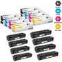 Compatible Canon 045H Toner Cartridges 8 Color Set (045HBK, 045HY, 045HM, 045HC)