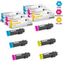 Compatible Dell H625-H825 Toner Cartridges 6 Color Set (593-BBOX, 593-BBOY, 593-BBOZ)