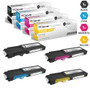 Compatible Dell S3840 Toner Cartridges 4 Color Set (593-BCBC, 593-BCBF, 593-BCBE, 593-BCBD)