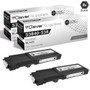 Compatible Dell S3840 Toner Cartridges Black 2 Pack (593-BCBC)