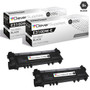 Compatible Dell E310DW-E515DW Toner Cartridges Black 2 Pack (593-BBKD)
