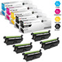 CS Compatible Replacement for HP 654X/654A Toner Cartridges 5 Color Set (CF330X, CF331A, CF333A, CF332A)