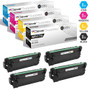 CS Compatible Replacement for HP M577DN Toner Cartridges 4 Color Set (CF360X, CF361X, CF363X, CF362X)