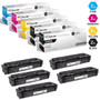 CS Compatible Replacement for HP 202A Toner Cartridges 5 Color Set (CF500A, CF501A, CF503A, CF502A)