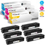 CS Compatible Replacement for HP 202X Toner Cartridges 6 Color Set (CF501X, CF503X, CF502X)