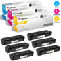 CS Compatible Replacement for HP 204A Toner Cartridges 6 Color Set (CF511A, CF513A, CF512A)