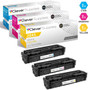CS Compatible Replacement for HP 204A Toner Cartridges 3 Color Set (CF511A, CF513A, CF512A)