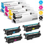 CS Compatible Replacement for HP CM4540fskm Toner Cartridges 4 Color Set (CE264X, CF031A, CF033A, CF032A)