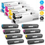 CS Compatible Replacement for HP 307A Toner Cartridges 8 Color Set (CE740A, CE741A, CE743A, CE742A)