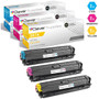 CS Compatible Replacement for HP 307A Toner Cartridges 3 Color Set (CE741A, CE743A, CE742A)
