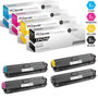 CS Compatible Replacement for HP CP5200 Toner Cartridges 4 Color Set (CE740A, CE741A, CE743A, CE742A)