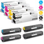 CS Compatible Replacement for HP CP5225dn Toner Cartridges 4 Color Set (CE740A, CE741A, CE743A, CE742A)