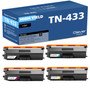 Compatible Brother HL-L9310CDWTT Toner Cartridge 4 Color Set (TN433BK, TN433C, TN433M, TN433Y)